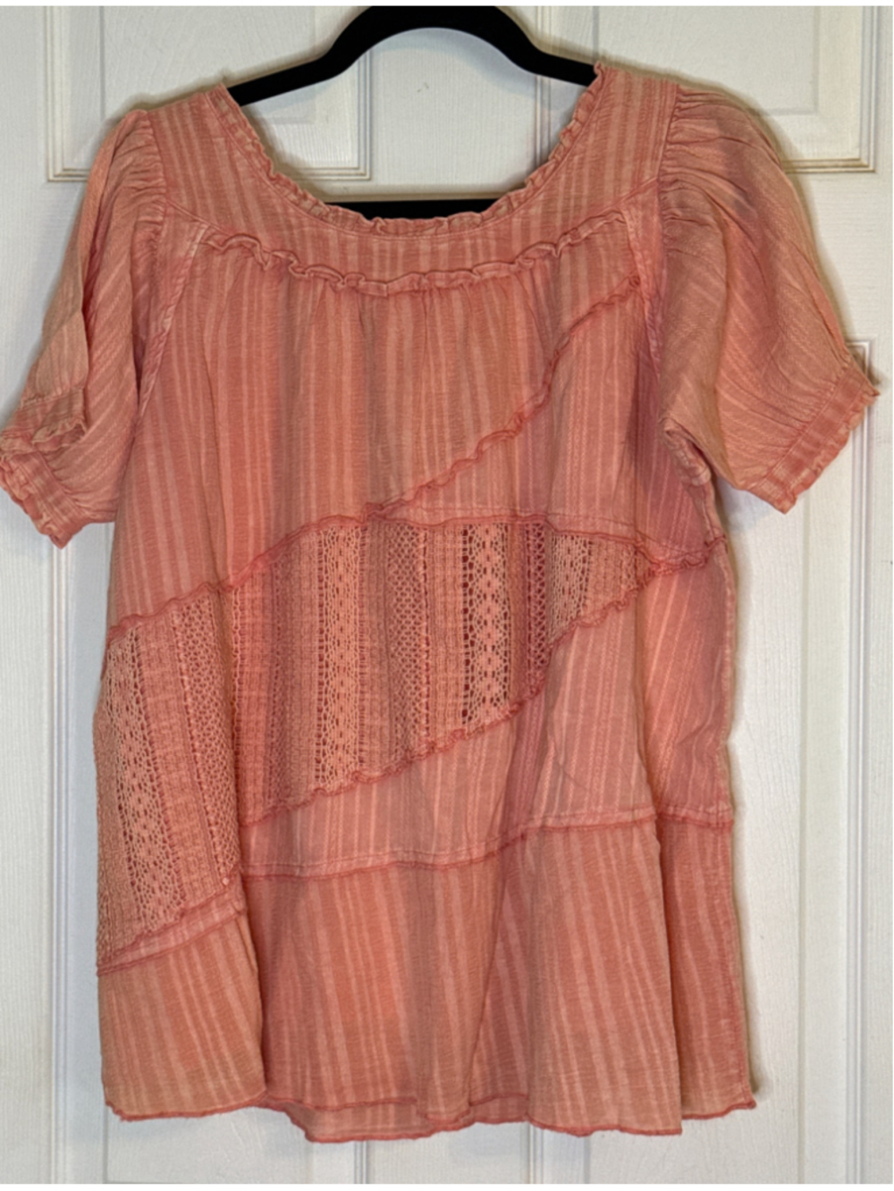 Easel Cotton Blouse Size S Pink - Picture 3 of 5